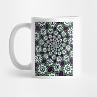 Purple flower spiral Mug